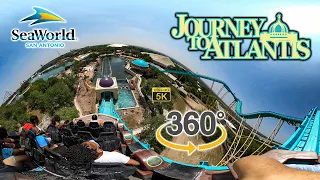 VR 360 5K Journey to Atlantis On Ride POV SeaWorld San Antonio 2021 04 09