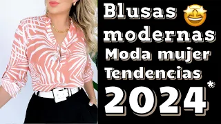!!Moda 2023 BLUSAS BONITAS 100”Ideas De blusas bonitas MODELOS casuales 23/24
