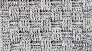 HOW to CROCHET BASKET WEAVE STITCH - DIY Tutorial Stitchorama by Naztazia