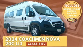 New 2024 Coachmen Nova 20C Li3 Class B RV - DOUBLE LITHIUM Package with 1260Ah of Power!