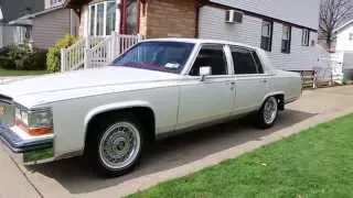 ~~SOLD~~1989 Cadillac D'Elegance For Sale~RARE White/Red~Moon Roof~LOW MILES~Fantastic Condition!