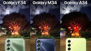 Samsung Galaxy F34 VS Galaxy M34 VS Galaxy A34 Camera Test