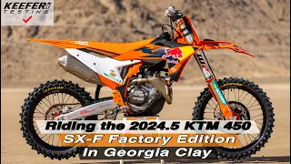 2024.5 KTM 450 SX-F Factory Edition Laps In Georgia Clay