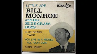 Bill Monroe 1962 Vinyl rip Bluegrass EP Single  Picture Sleeve Blue Grass Twist Little Joe