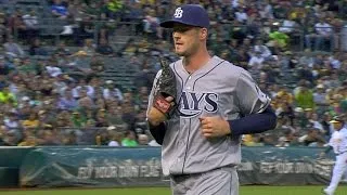 TB@OAK: Smyly works 5 1/3, fans six in his Rays debut