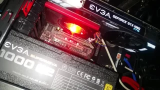 видеокарта GeForce GTX 1080 загорается
