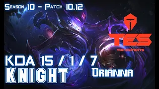 TES Knight ORIANNA vs PANTHEON Mid - Patch 10.12 KR Ranked