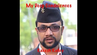 Poem- Condolences- Rakesh Kafley