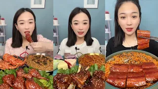 ASMR MUKBANG CHINESE SPICY EATING SHOW.[MZG eat@ #asmr #yummy#food#eating#spicy#beef #pork#175