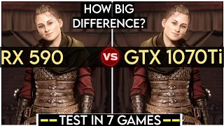 RX 590 vs GTX 1070 Ti - Test In 7 Games - How Big Difference ?