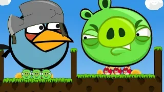 Angry Birds Cannon 3 - FORCE ALL HUGE PIG OUT TO RESCUE GIRLFRIEND!