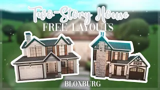 Roblox Bloxburg - Two-Story Free Layouts Ideas - Minami Oroi