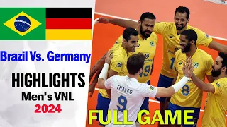 Brazil Vs. Germany FULL GAME ( 4-6-2024 ) Women's VNL 2024 | Volleyball nations league 2024