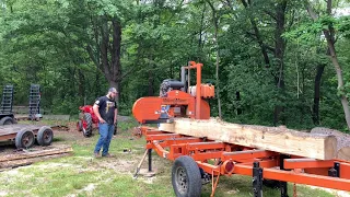 Putting a woodmizer mill to work! #woodmizer #sawmill
