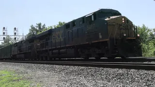 5/26/24 [4K] CSX M301 westbound manifest freight at St Denis MD #video #show #shorts #short #train