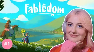 Building a fantasy village in FABLEDOM! Part 1 #fabledom #vods #cozygames