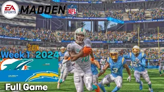 Week 1 | Chargers vs Dolphins  | Madden 24 | Simulation | PS5 | Action Sliders