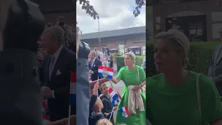 Aankomst WIllem Alexander & Máxima