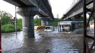 потоп в Саратове 24.06.2013, р-н ВСО (вторая волна)