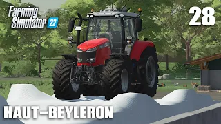 SILAGE BLANKET ON AND CORN HARVEST| Animals on Haut-Beyleron | Farming Simulator 22 Timelapse | Ep28