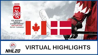 NHL 20 | IIHF Worlds 2020 | Canada - Denmark | Virtual Highlights