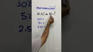 Como resolver Porcentagem com vírgula | Prof Robson Liers #matemática #shorts #aritmetica