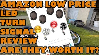 AMAZON $35 LED TURN SIGNAL REVIEW AND INSTALLATION #HARLEYDAVIDSON #AMAZON