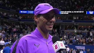 Rafael Nadal: "It means a lot to be back where I am!" | US Open 2019