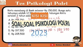 KISI-KISI SOAL KECERDASAN PSIKOLOGI POLRI 2023 - PART 1