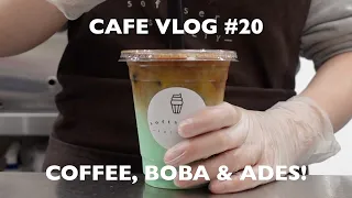 Cafe Vlog #20 | Coffee, Boba Bubbles & Ades! | Soft Serve Society