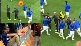 Hakan Calhanoglu receives slap from Theo Hernandez after ignoring his handshake in AC Milan Vs Inter