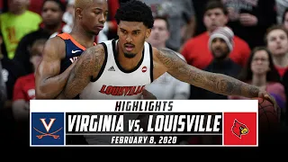 Virginia vs. No. 5 Louisville Basketball Highlights (2019-20) | Stadium