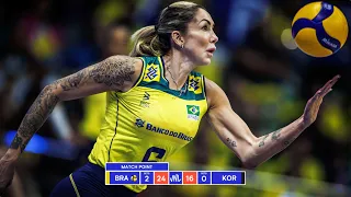 Thaisa Menezes Dominated Against Korea in Volleyball Nations League 2023 !!!