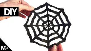 ► How to make an ORIGAMI PAPER WEB for HALLOWEEN! 🕸️