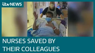 Nurse thanks lifesaving colleagues after recovering from coronavirus | ITV News