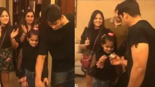 Siddharth Cutting Cake With His Sister, Mother & Family, Siddharth Get Surprise, Here's Why