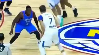 Luka Doncic 17 years Old playing at Real Madrid vs Westbrook