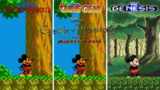 Castle of Illusion Starring Mickey Mouse [1990] Master System vs Game Gear vs Genesis