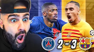 PSG 2-3 Barcelona l LIVE REACTION