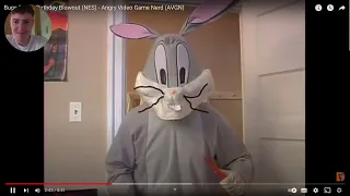 THE NERD BEATING UP BUGS BUNNY IS SO FUNNY (AVGN BUGS BUNNY'S BIRTHDAY BLOWOUT REACTION)