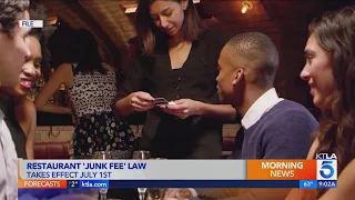 New state law will require restaurants to disclose 'junk fees' upfront