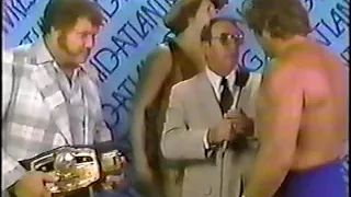 RACE, ORTON AND SLATER LAUGH AT  FLAIR  1983