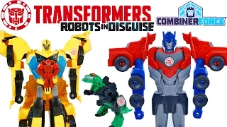 TRANSFORMERS ROBOTS IN DISGUISE 3 STEP CHANGERS POWER SURGE COMBINER FORCE OPTIMUS PRIME BUMBLEBEE