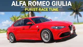 Forza Horizon 5 Tuning - 2017 Alfa Romeo Giulia, FH5 Purist Race Build, Tune & Gameplay