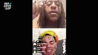 6IX9INE Gets on Rico Recklezz' Live Video & Discusses Beef with Chief Keef & Dissing Chicago