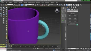 3D's Max Основы моделирования, для начинающих, чайная кружка