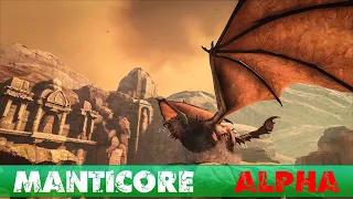 Alpha Manticore Boss Fight - Ark Survival Evolved Scorched Earth DLC