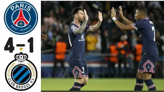psg vs club brugge 4-1 all goals extended highlights 2021
