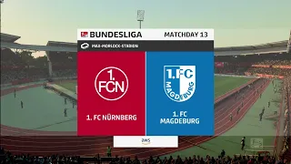 FIFA 23 | FC Nürnberg vs FC Magdeburg - Max-Morlock-Stadion | 06/11/22 | Gameplay