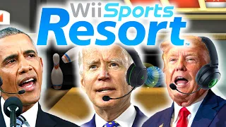 US Presidents Play Wii Sports Resort Bowling 3